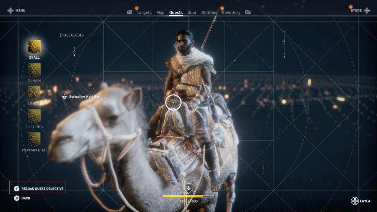 Reload Your Quest Objective